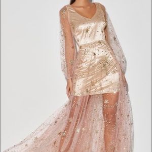 Lulus | Sweet as Stars Long Sleeve Dress ⭐️